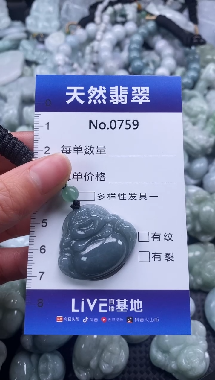 【闪购商品】翡翠颈饰未镶嵌缅甸A货翡翠0759