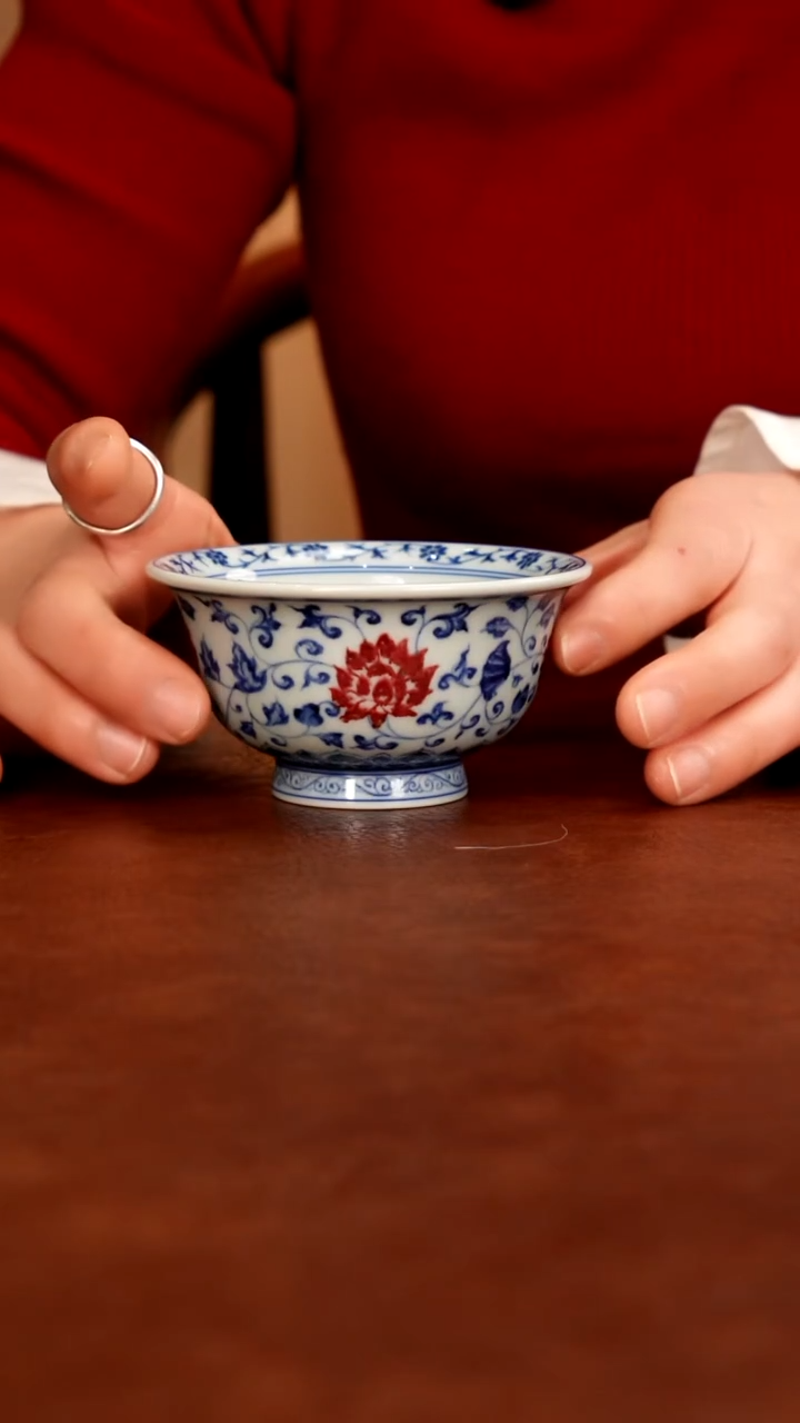 摆件陶景德镇瓷器，青花瓷手绘茶具~