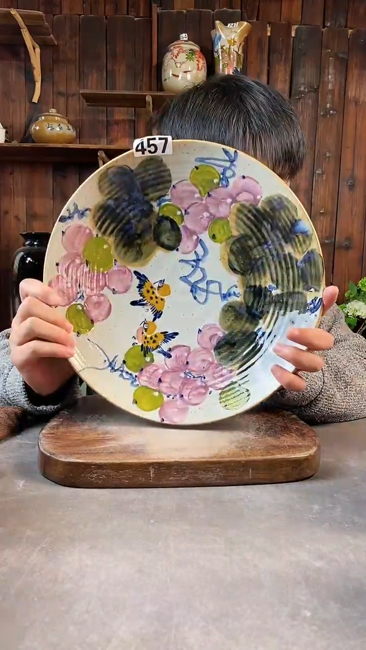 碗457，手工手绘，超值陶瓷