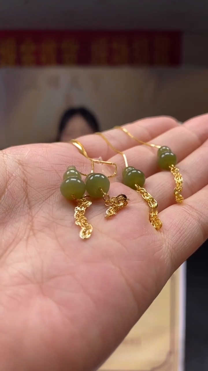 颈饰未镶嵌和田玉多样性发货【只发一对】*q9