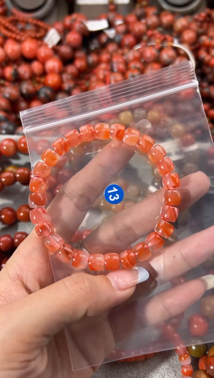 未镶嵌手串南红玛瑙7+