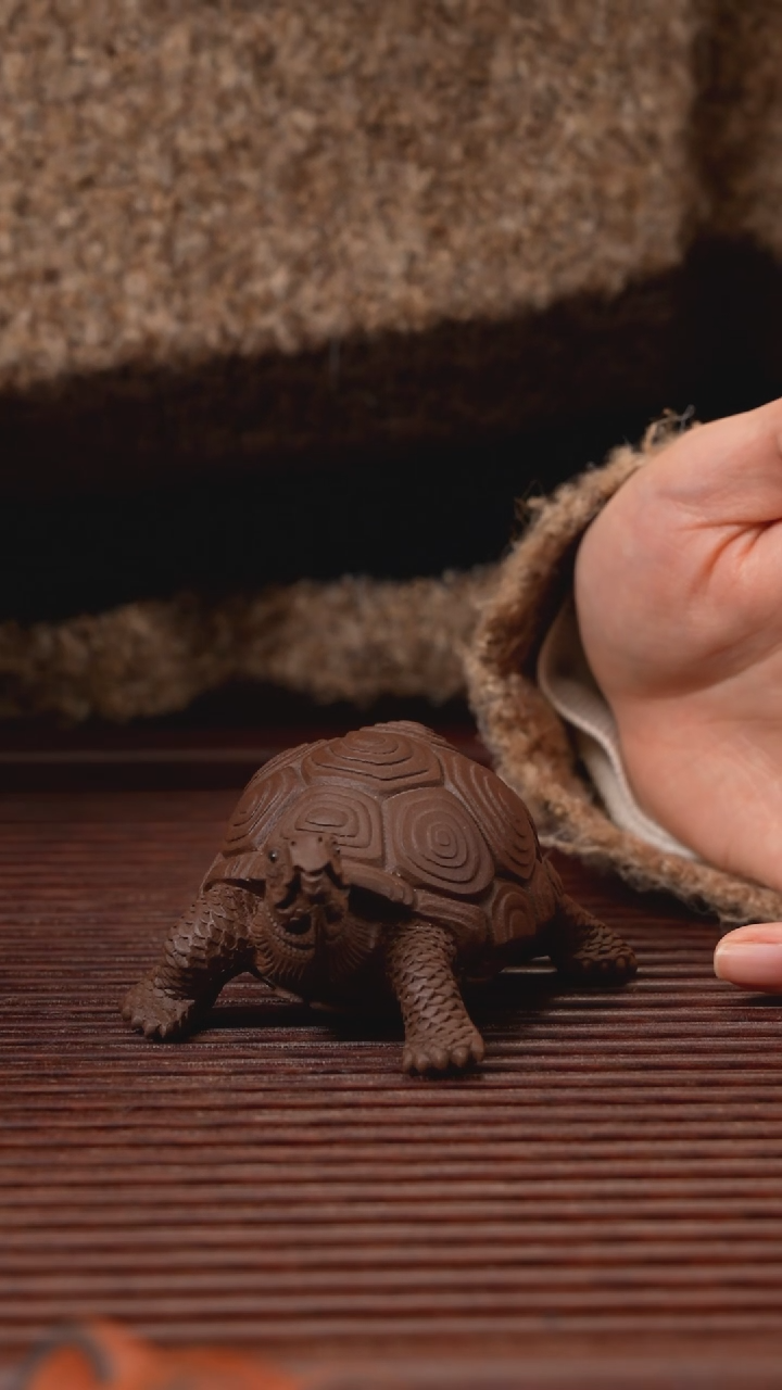 【闪购商品】紫砂茶宠紫泥灵龟