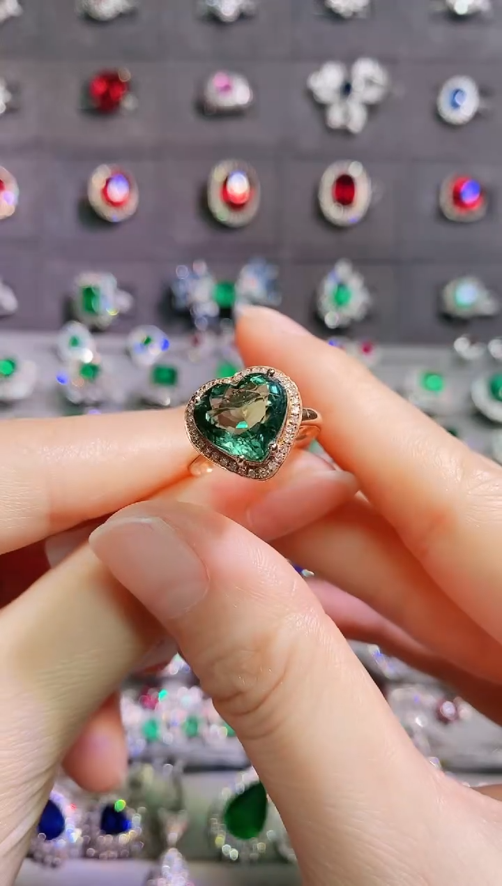 【闪购商品】碧玺18K金戒指18K金镶嵌.