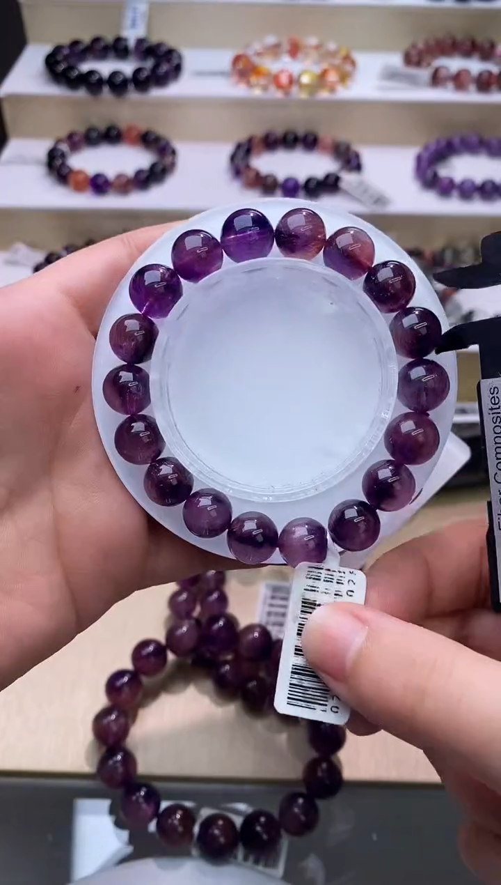 【闪购商品】水晶手链未镶嵌紫超七单圈11m+