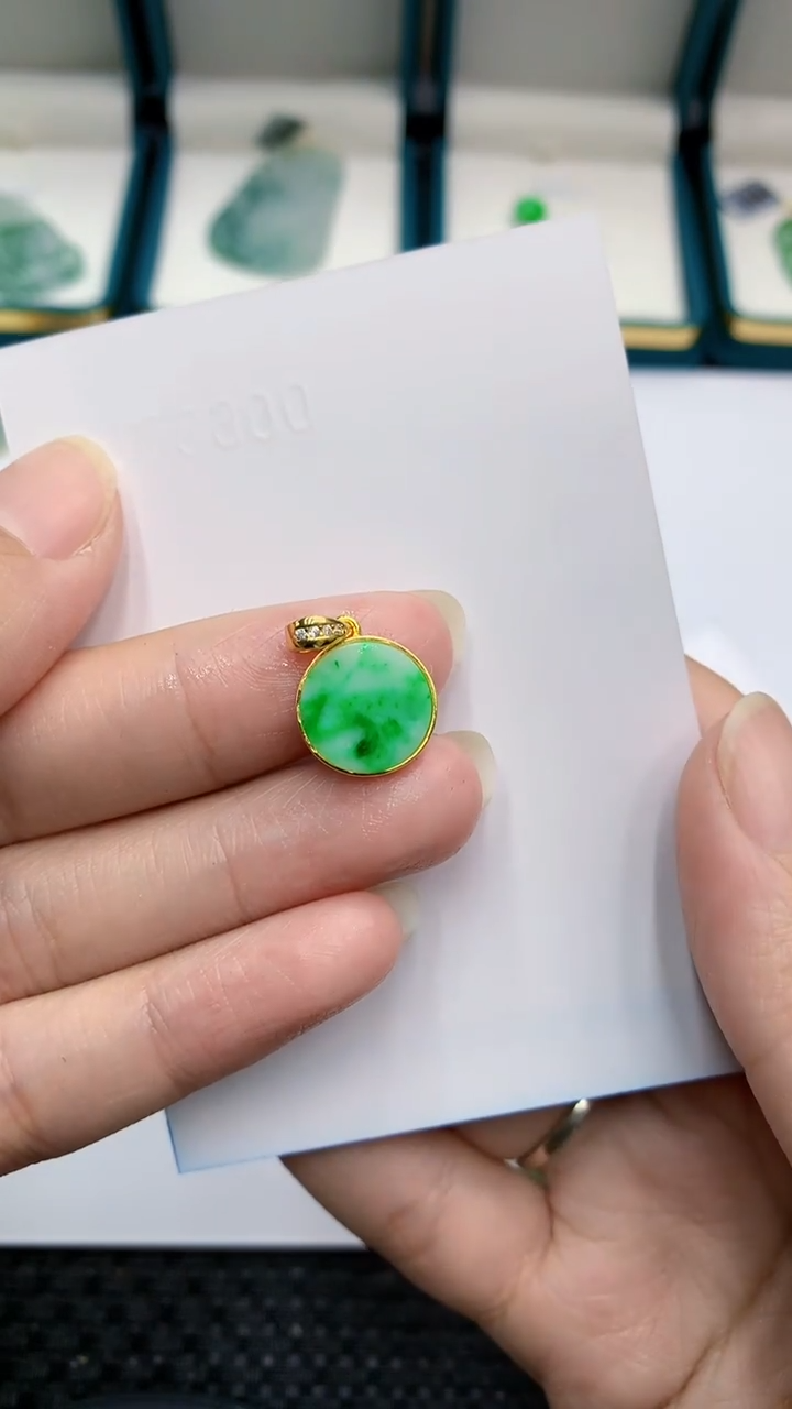 【闪购商品】翡翠颈饰银S925镶嵌            8