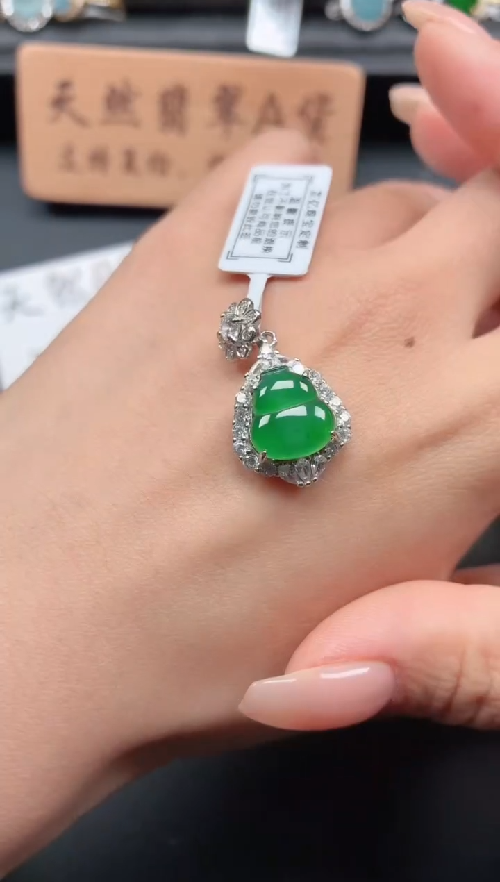 银S925镶嵌戒指翡翠11111