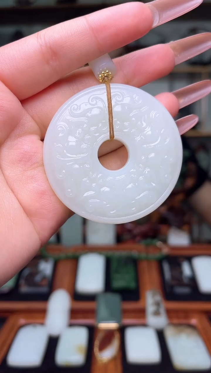 和田玉未镶嵌挂件37