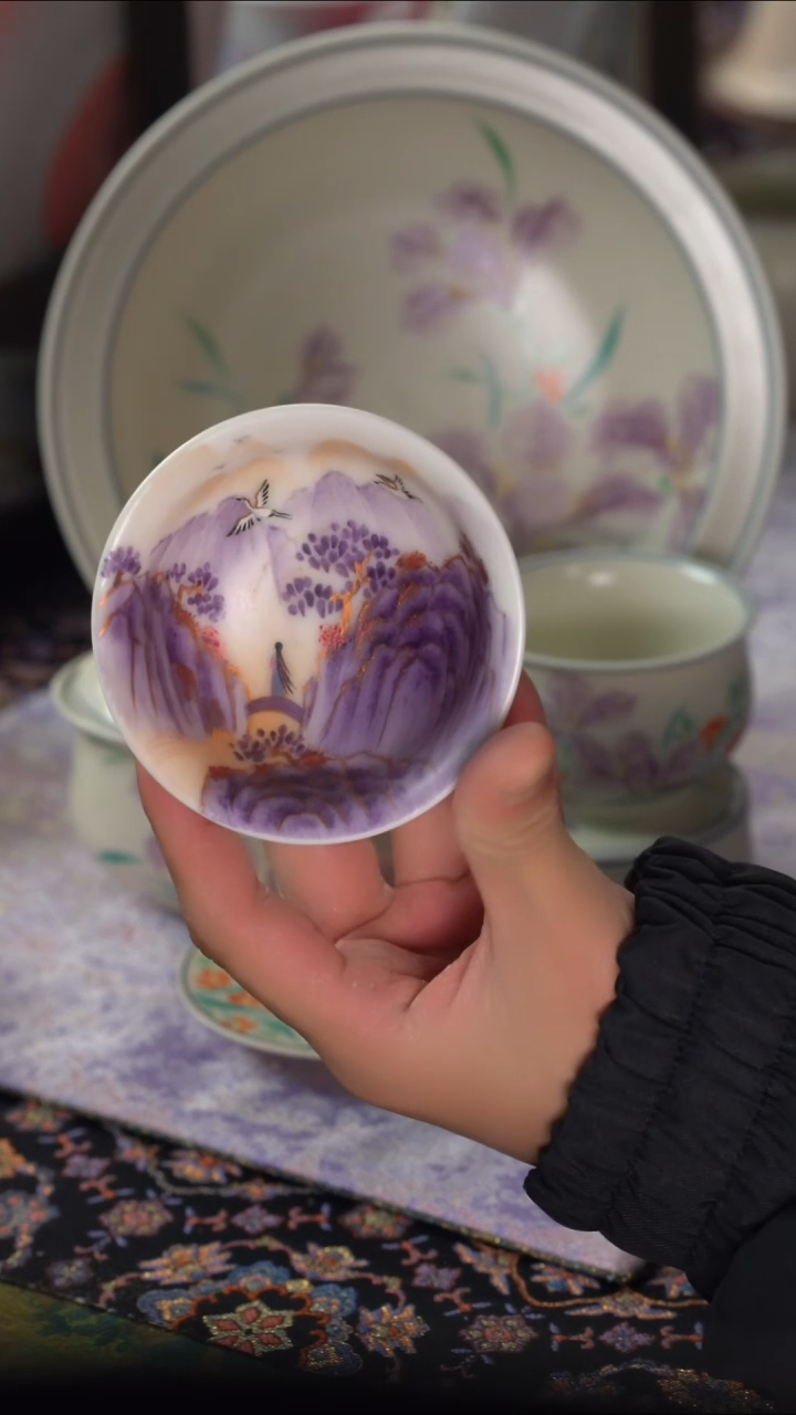 英姐好物分享@@暮山紫普洱杯
