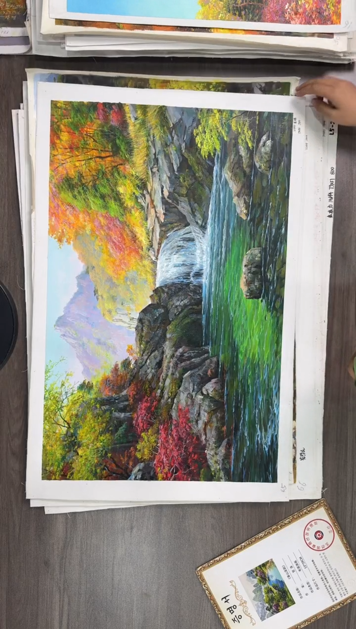 油画【114号】约50*70cm丨朝鲜原创纯手绘孤品油画丨顺丰包邮