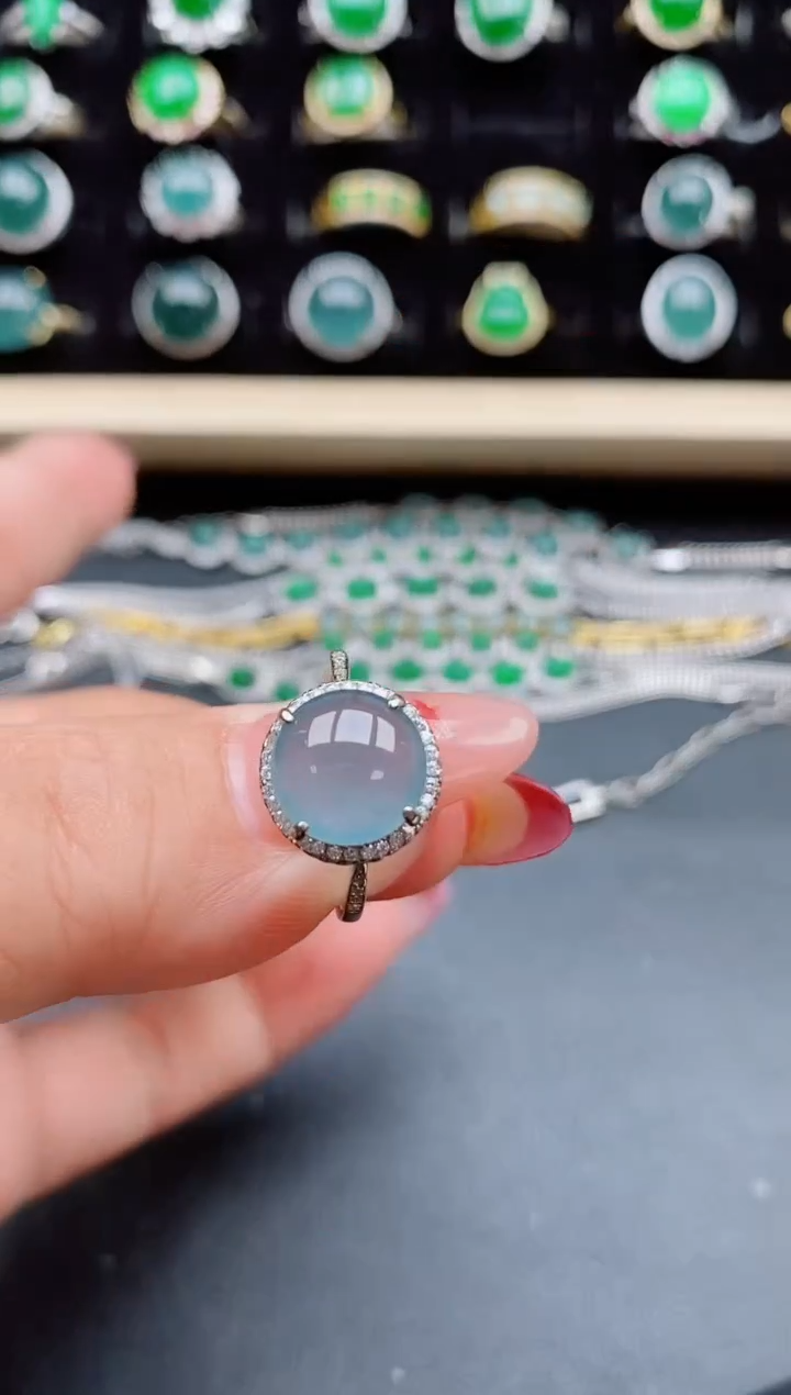 【闪购商品】翡翠戒指银S925镶嵌5080850