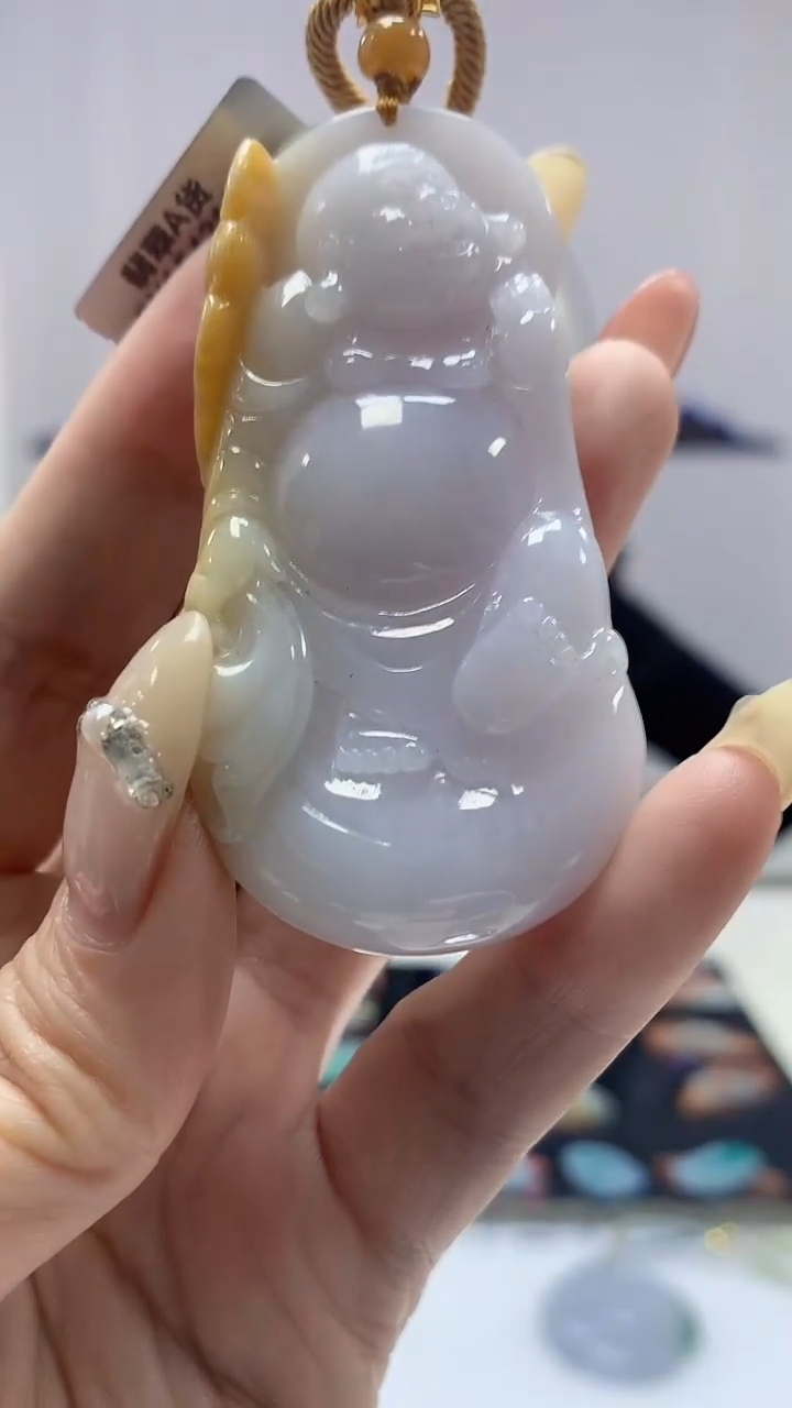 【闪购商品】定制翡翠未镶嵌0405DD-毛货挂件佛55