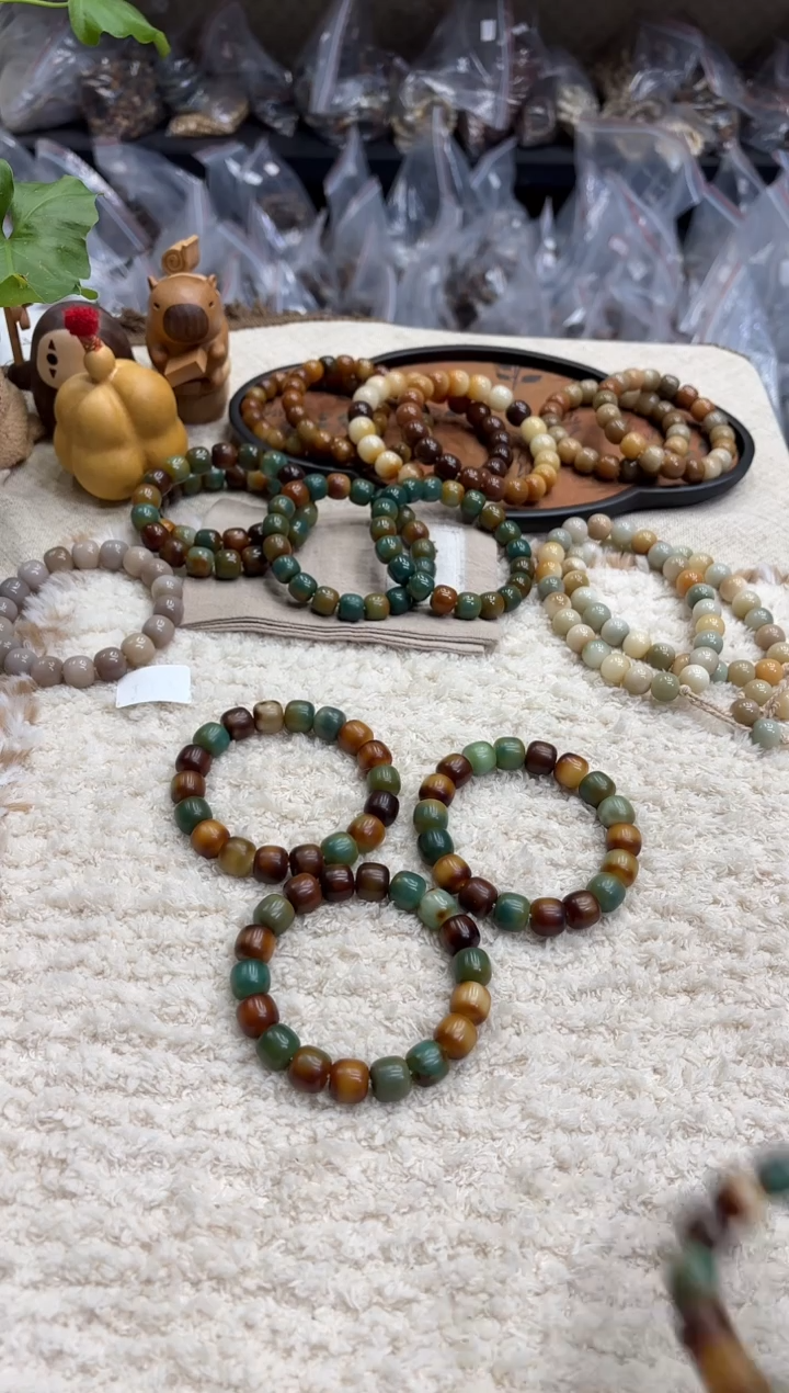 菩提根/象牙果手串14糖壳不挑（128）