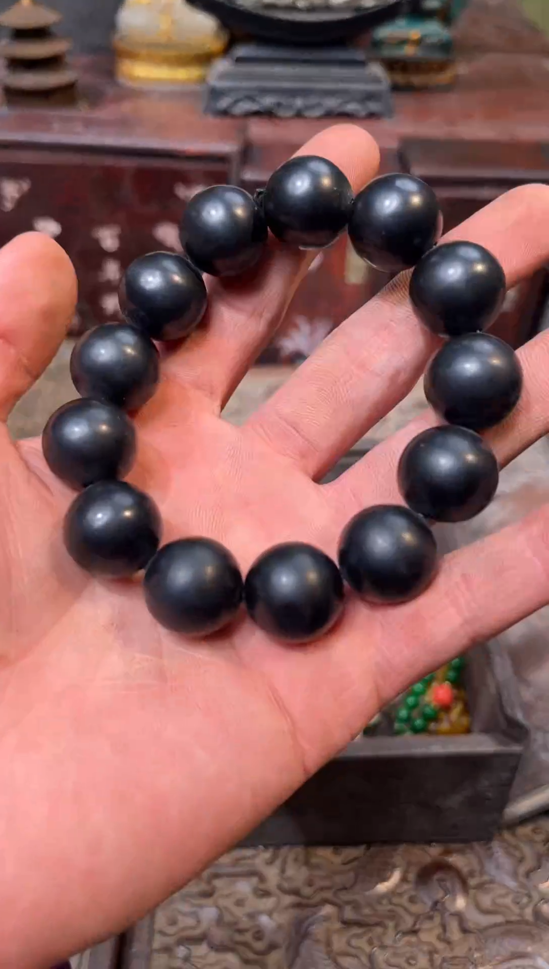 【闪购商品】和田玉手串未镶嵌130庞庞庞庞庞庞庞庞墨玉