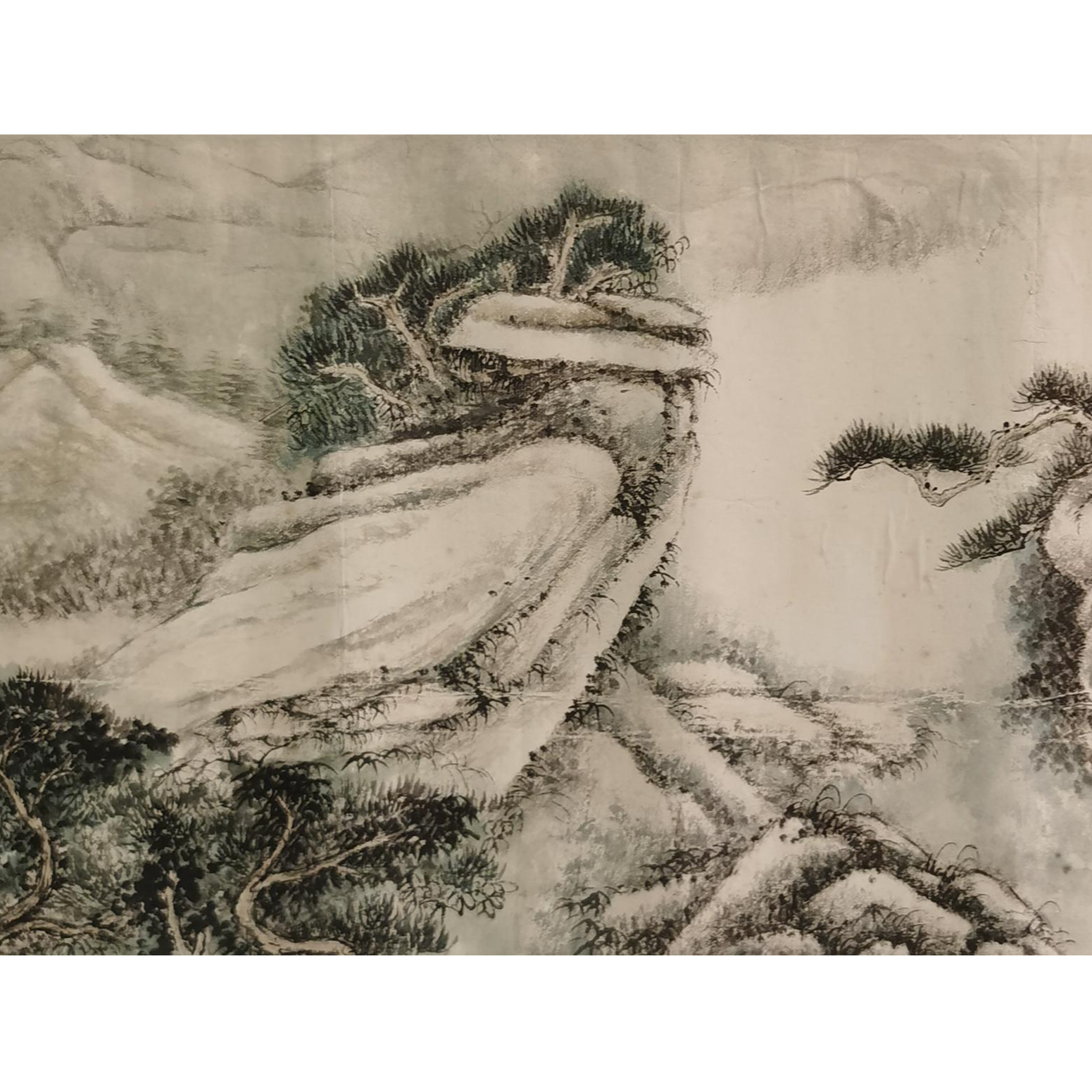 【辽拍】V240527-1-34《山水》（1.1平尺）纸本镜片 yy1220t