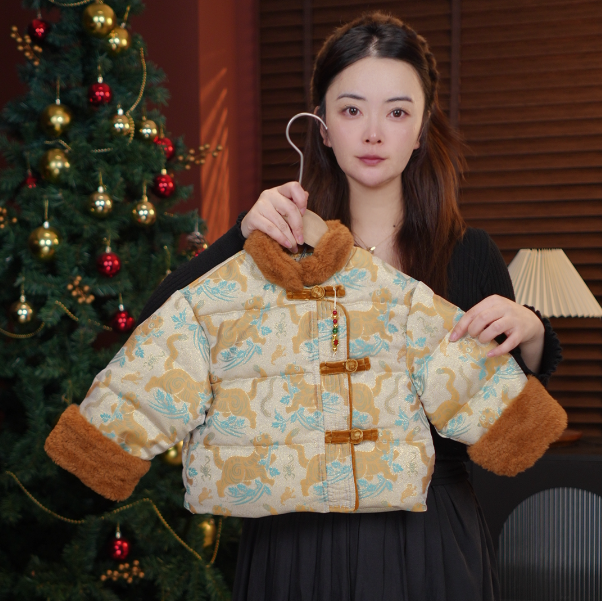 【虎虎生威】2025冬季儿童新款加厚保暖复古国潮中国风棉服39567