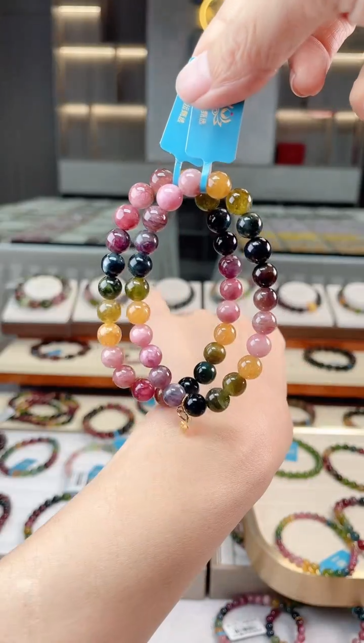 【闪购商品】碧玺单圈手串未镶嵌（多样性发一条）Q