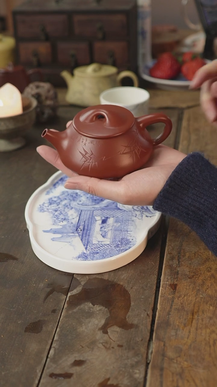 【闪购商品】紫砂茶杯紫砂满瓢紫砂壶