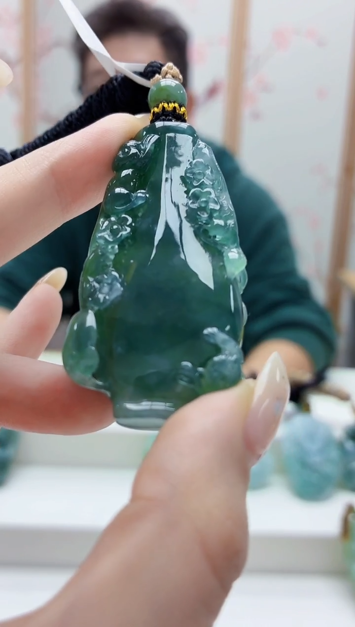 未镶嵌定制翡翠5175jw-毛货挂件68
