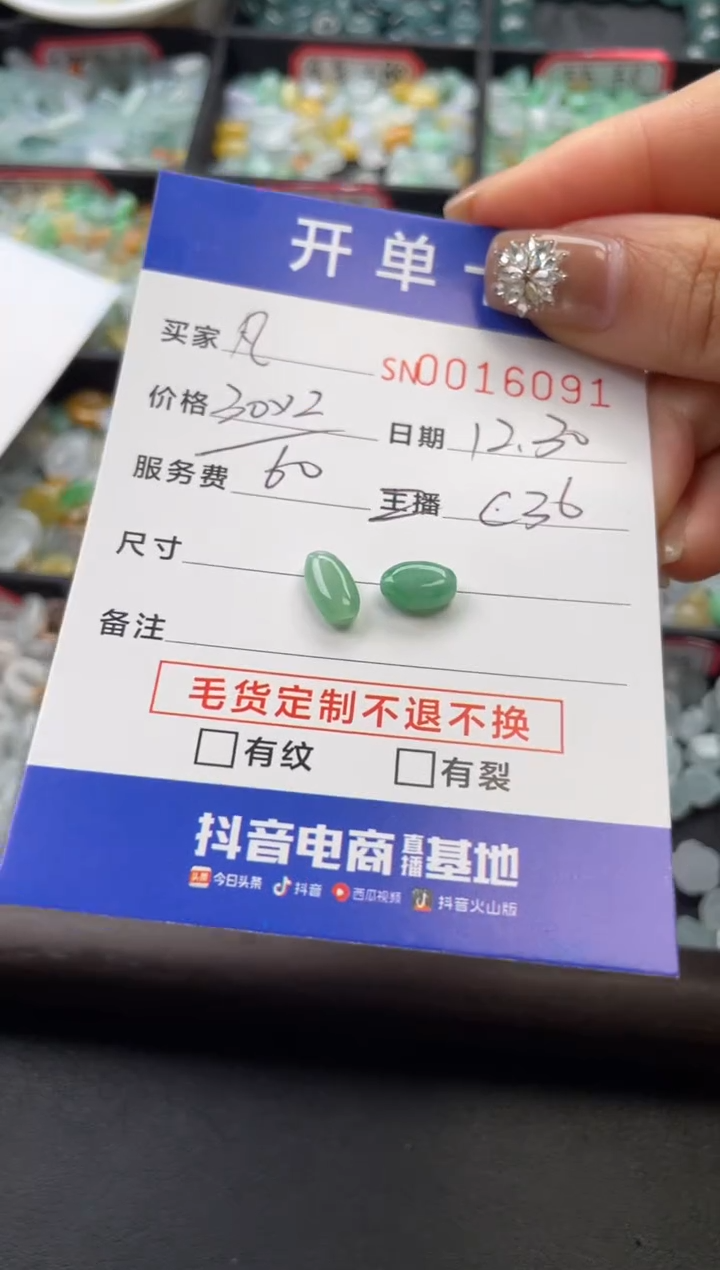 颈饰未镶嵌翡翠凡**️16091