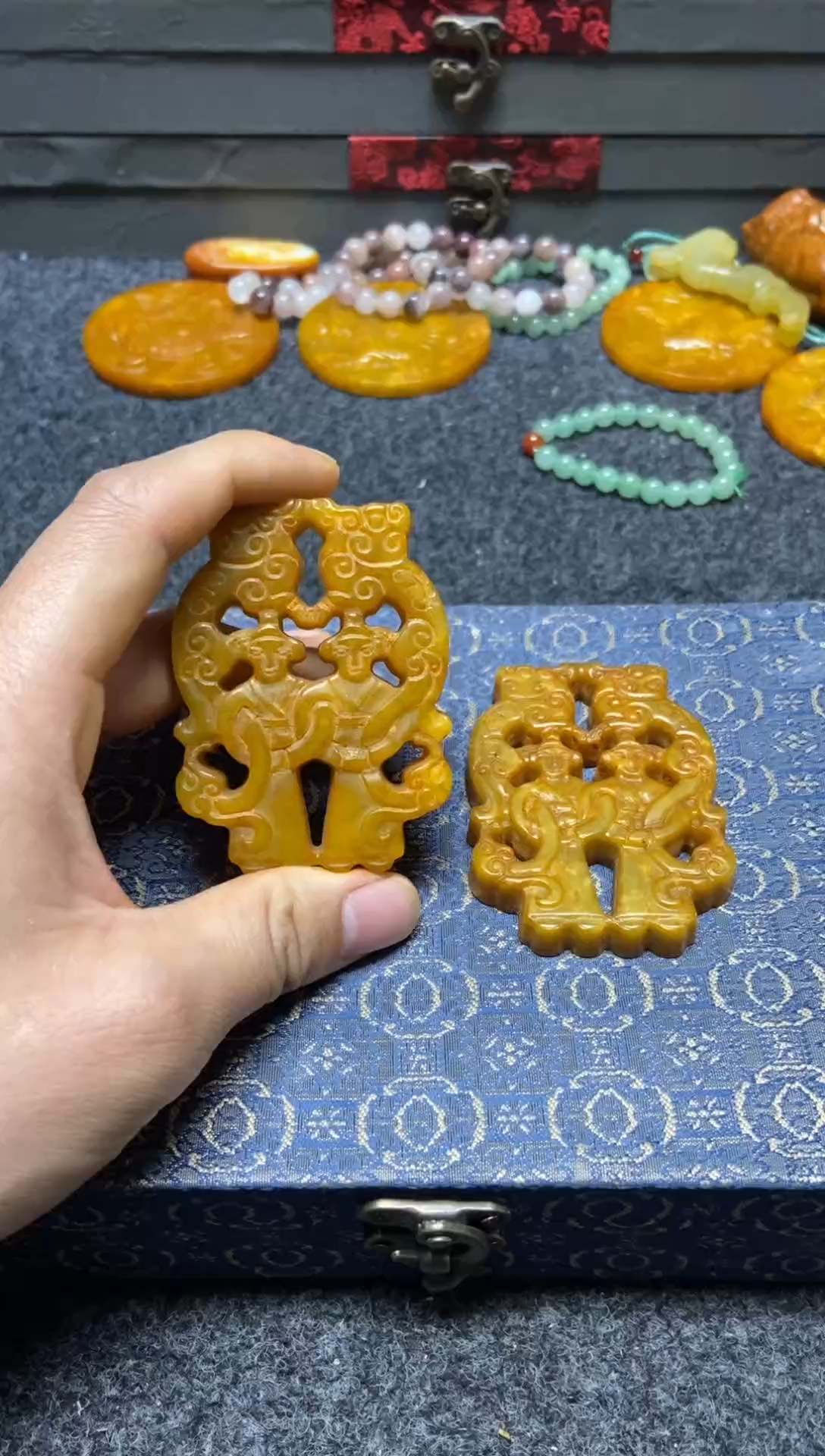 未镶嵌蛇纹石玉吊坠(不含链) 直播间专用链接