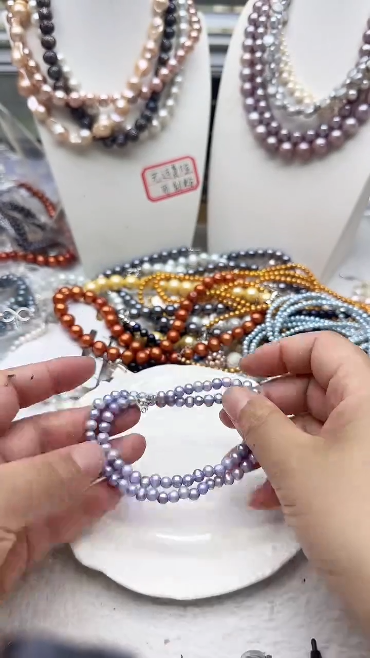 淡水珍珠未镶嵌套链3