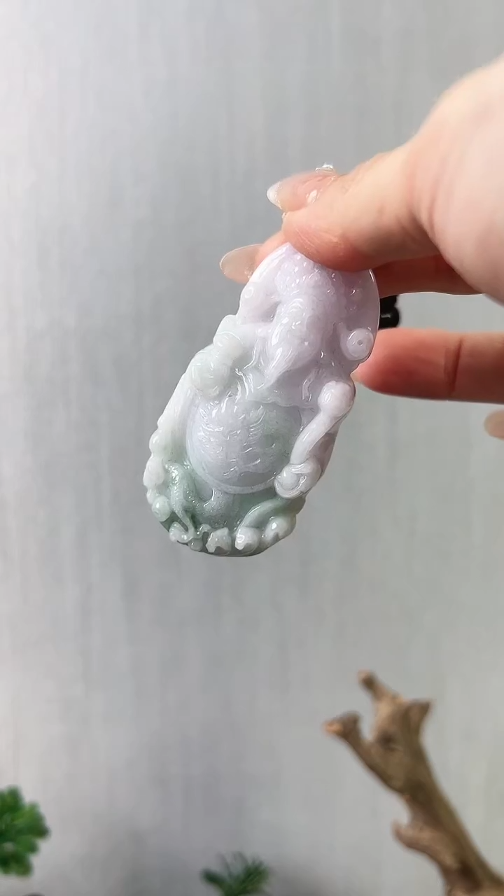 【闪购商品】翡翠颈饰未镶嵌财神