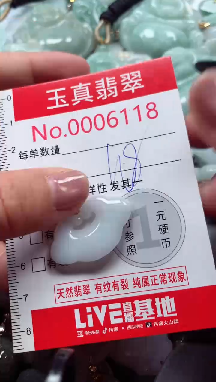 吊坠(不含链)未镶嵌翡翠6118