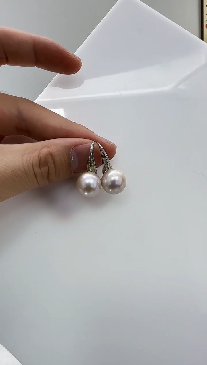 【闪购商品】淡水珍珠DA银S925镶嵌b561 耳环