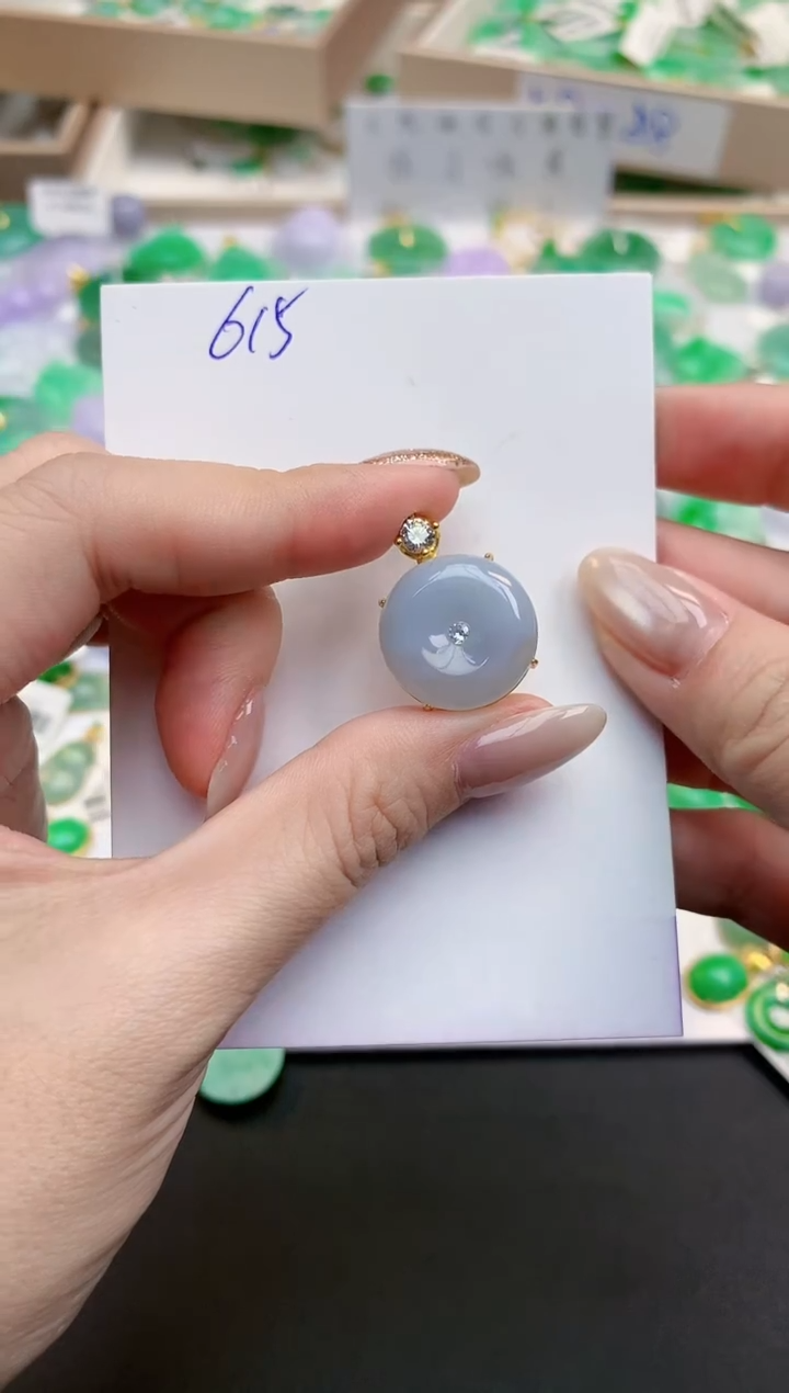 颈饰未镶嵌翡翠天然缅甸A货翡翠