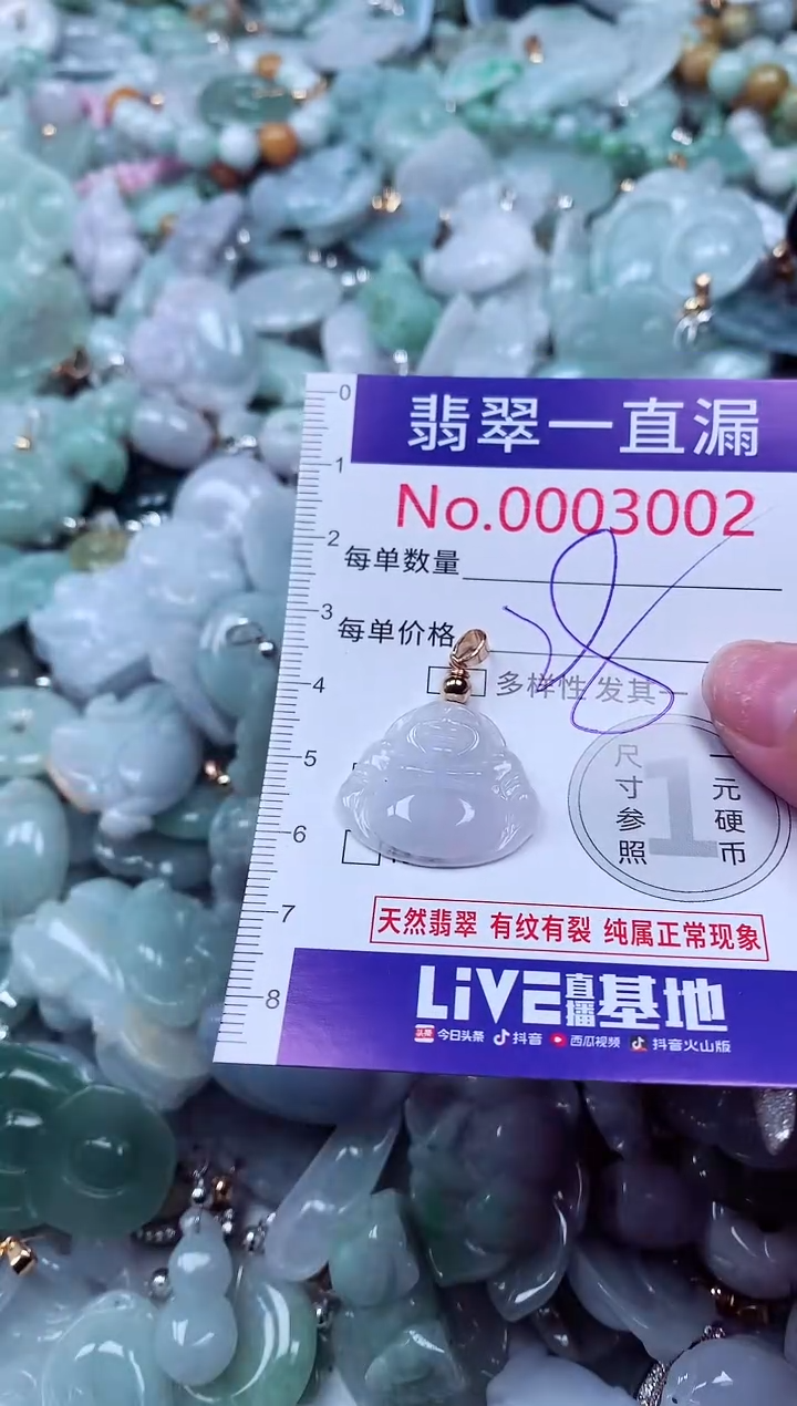 吊坠(不含链)未镶嵌翡翠3002