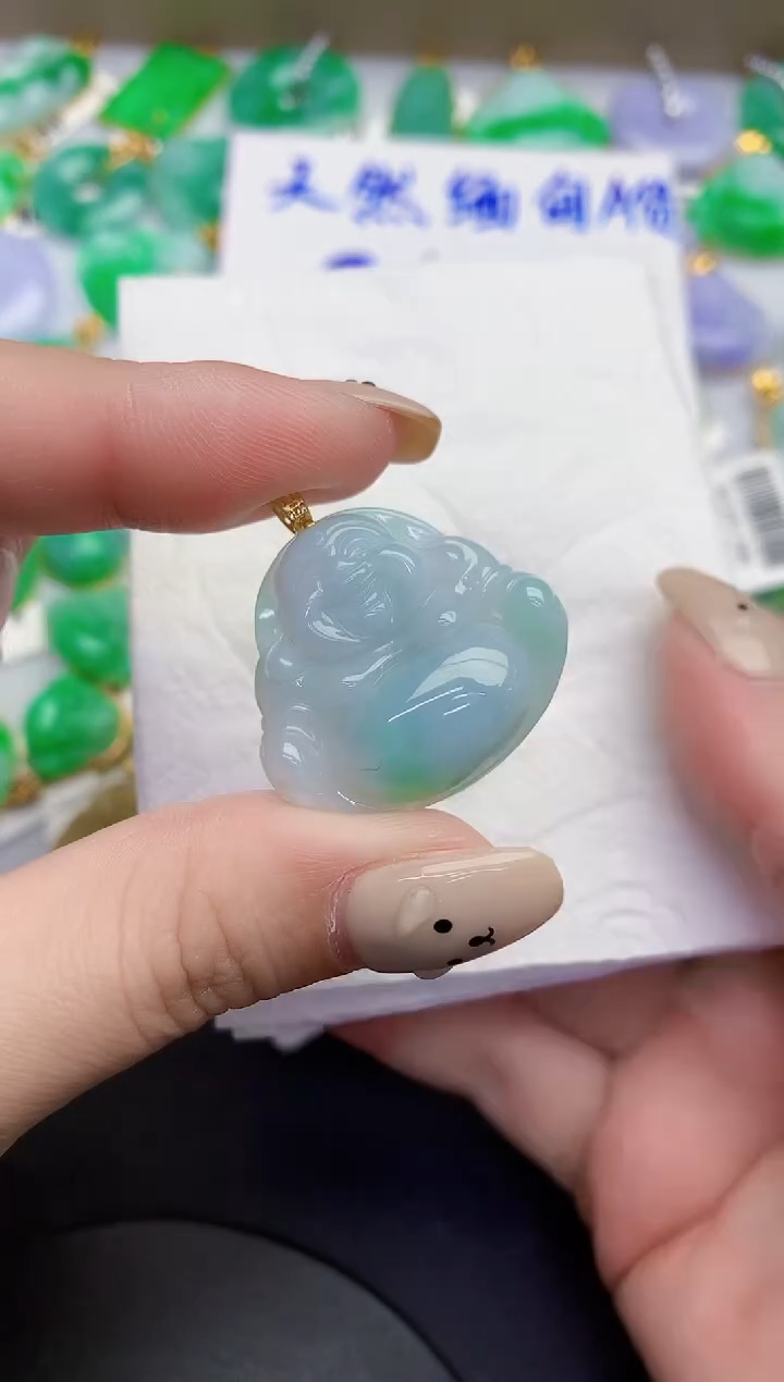 颈饰未镶嵌翡翠缅甸天然翡翠a货