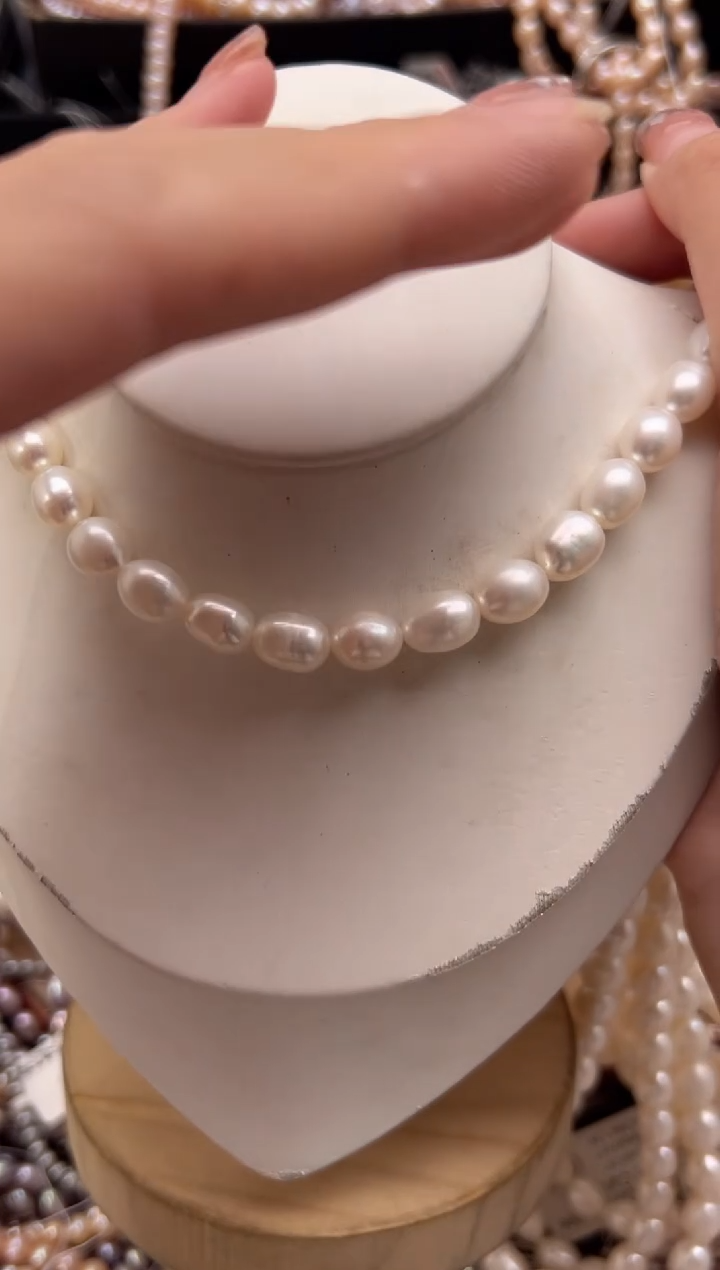 未镶嵌淡水珍珠福利强光*珍珠项链（无核8mm左右）