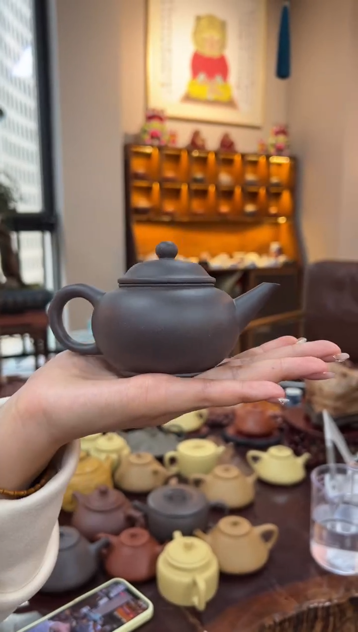 【闪购商品】紫砂茶壶【头哥手工壶】水平天青泥