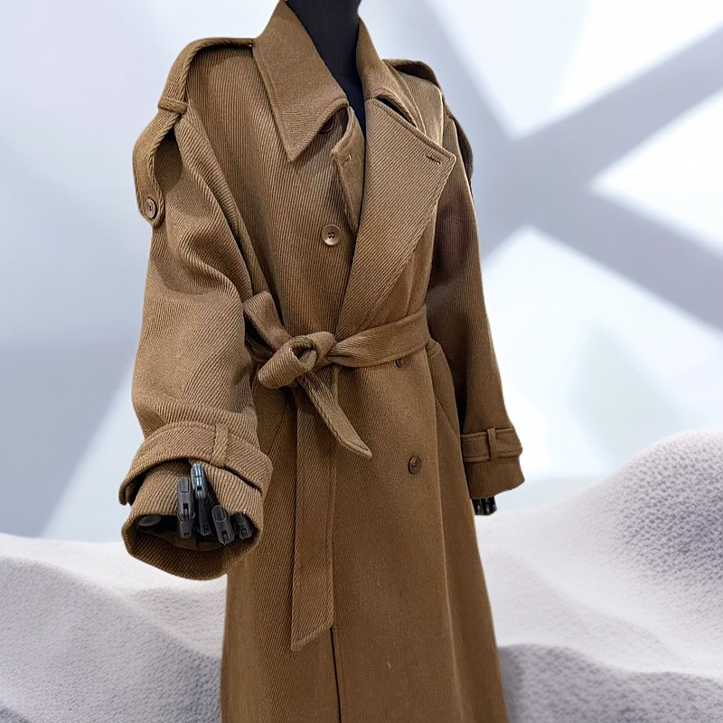 【YSLT官方店】大翻领双排扣长外套01款 