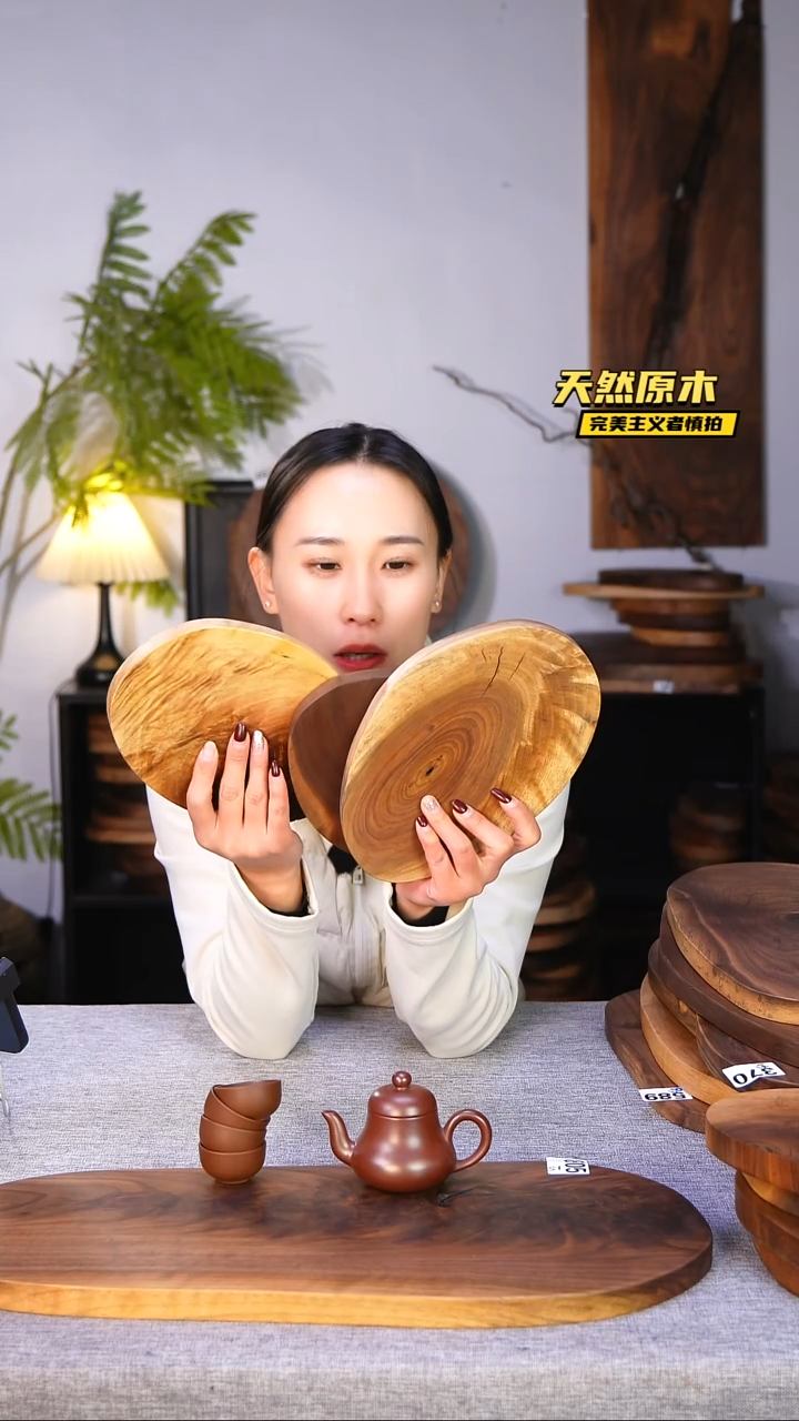 木北美黑胡桃原木.干裂疤结不属于商品质量问题完美主义者慎拍