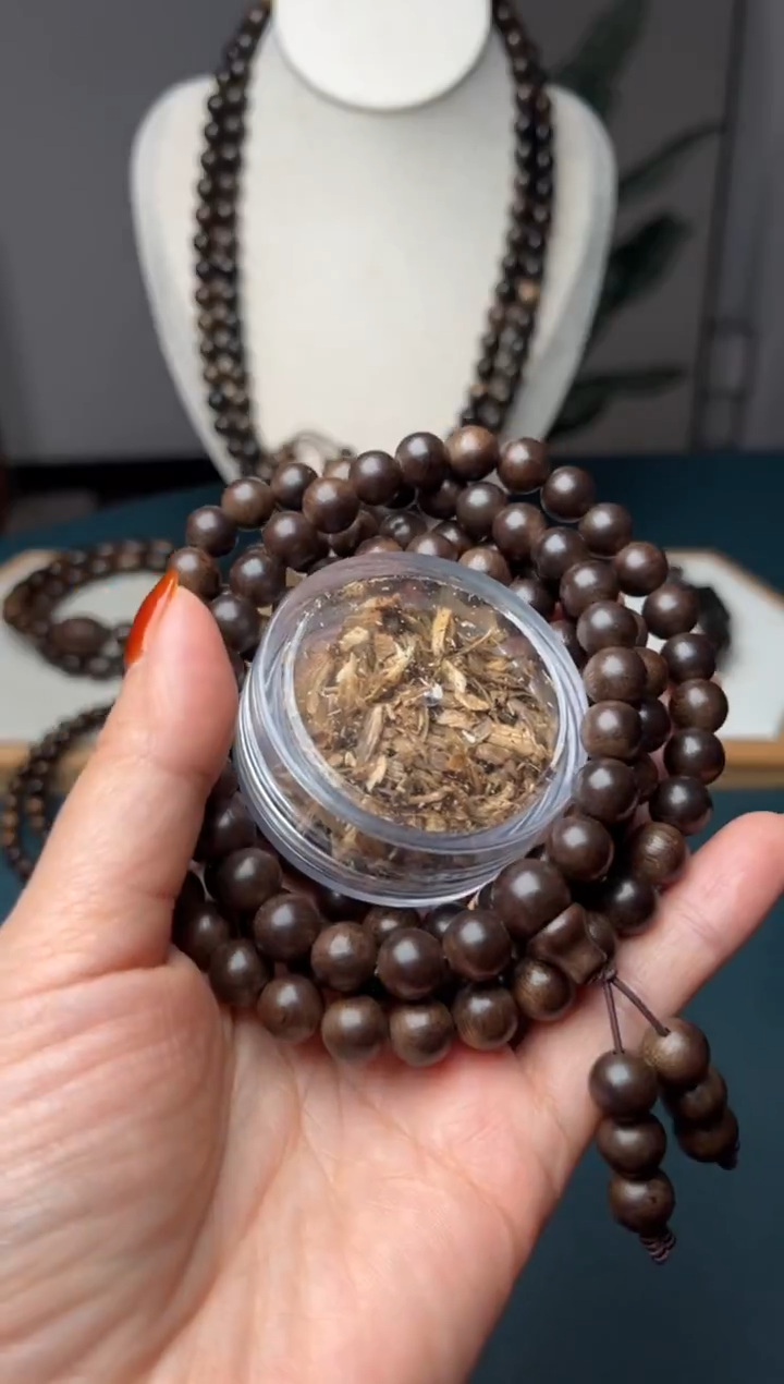 沉香沉香碎屑8mm越南芽庄多圈圆珠