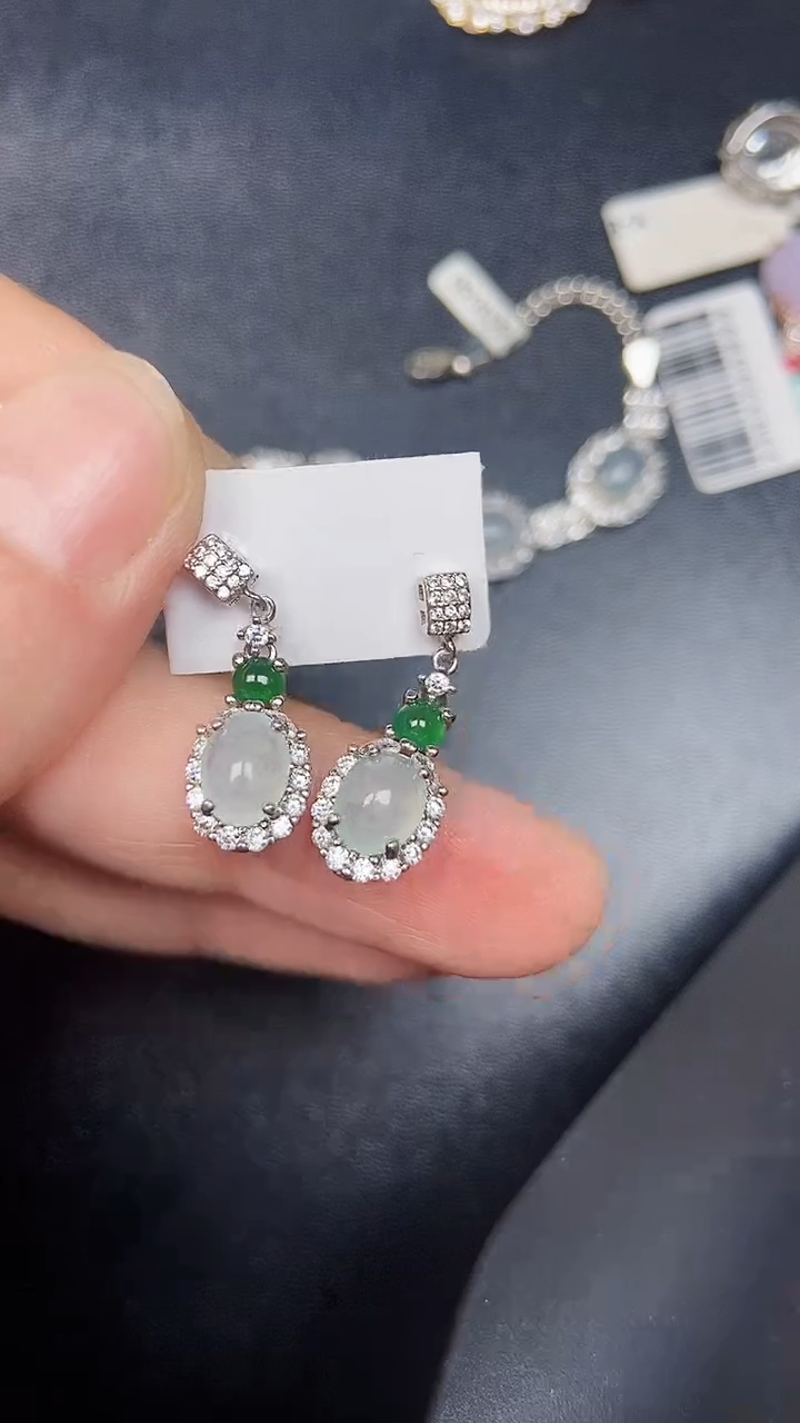 银S925镶嵌戒指翡翠1360