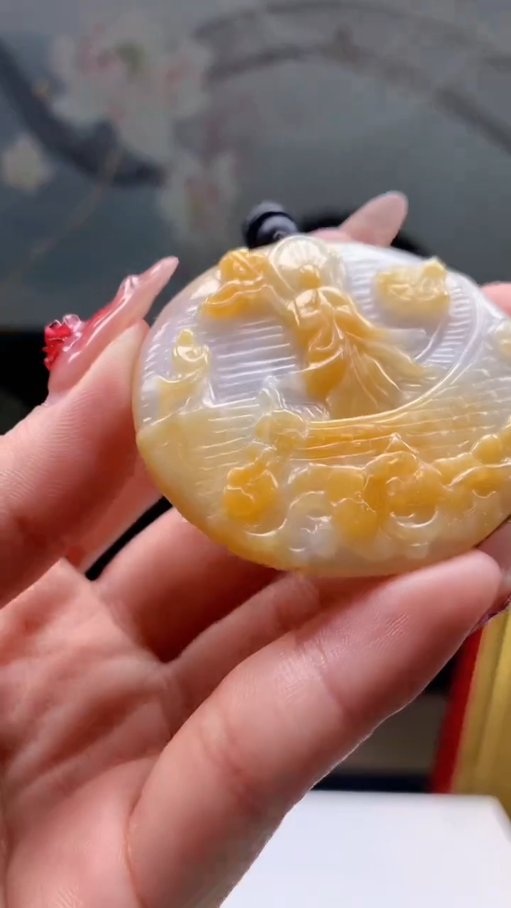 【闪购商品】定制翡翠未镶嵌1044ry-毛货挂件16