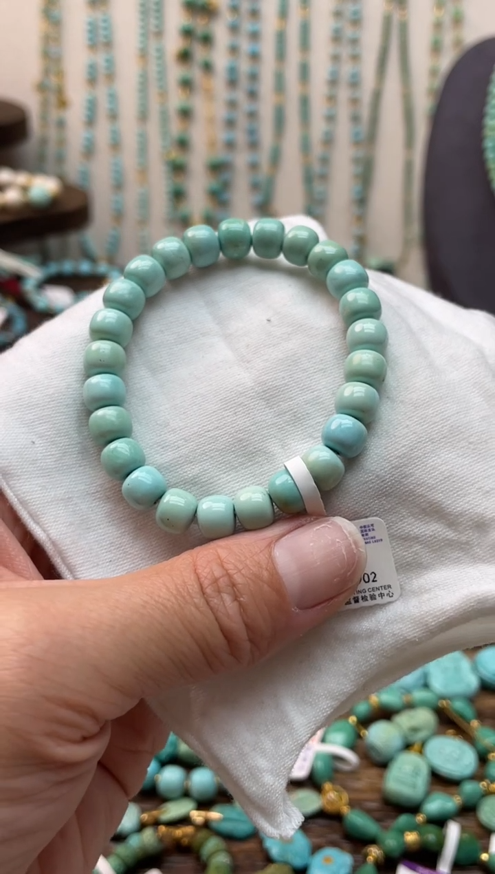 【闪购商品】绿松石戒指银S925镶嵌编号100