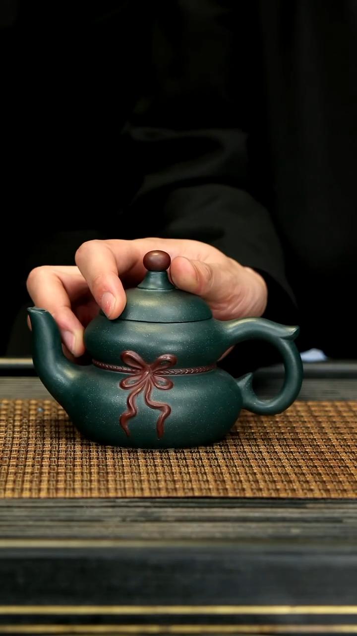 【闪购商品】紫砂茶壶TZP89乌金砂 束腰葫芦