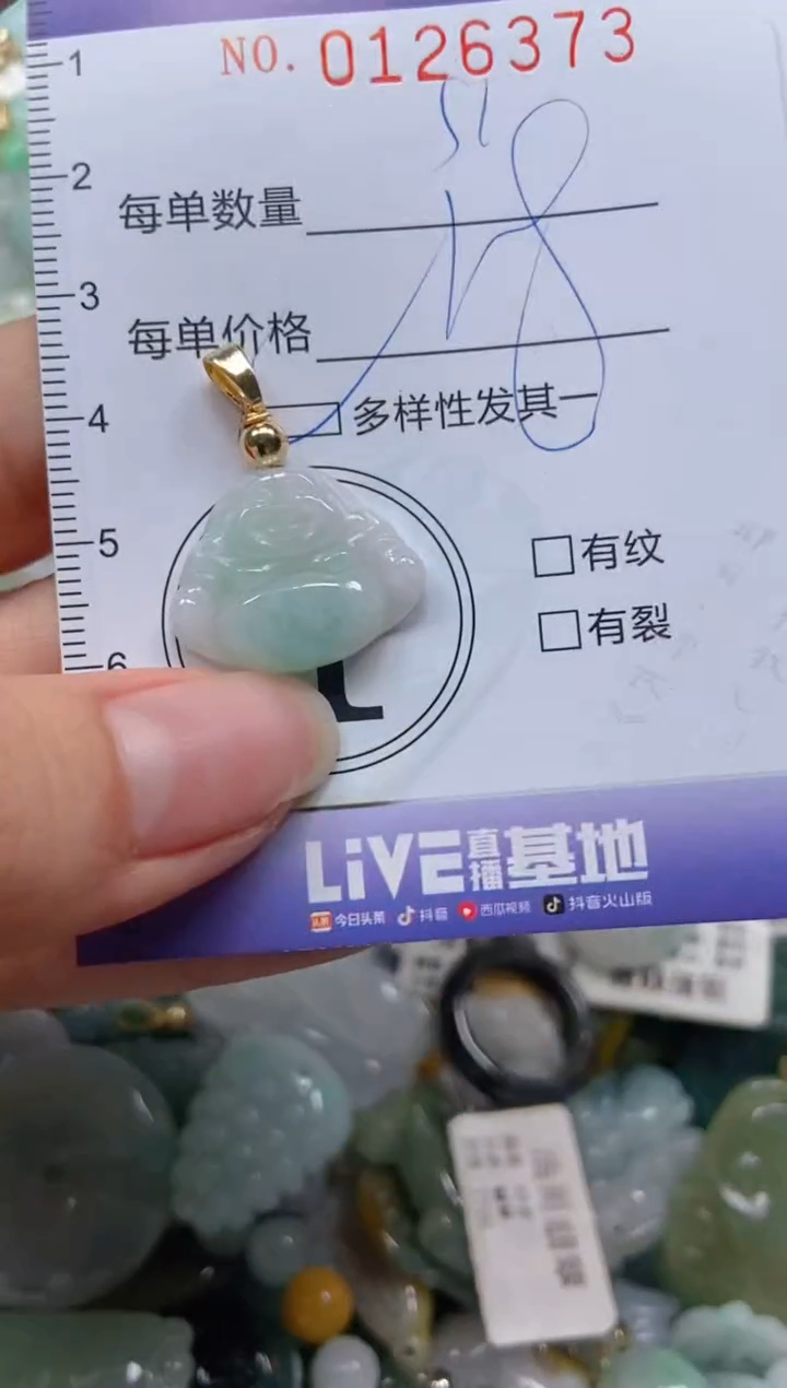 【闪购商品】翡翠颈饰未镶嵌闪购0126373多样性发其一