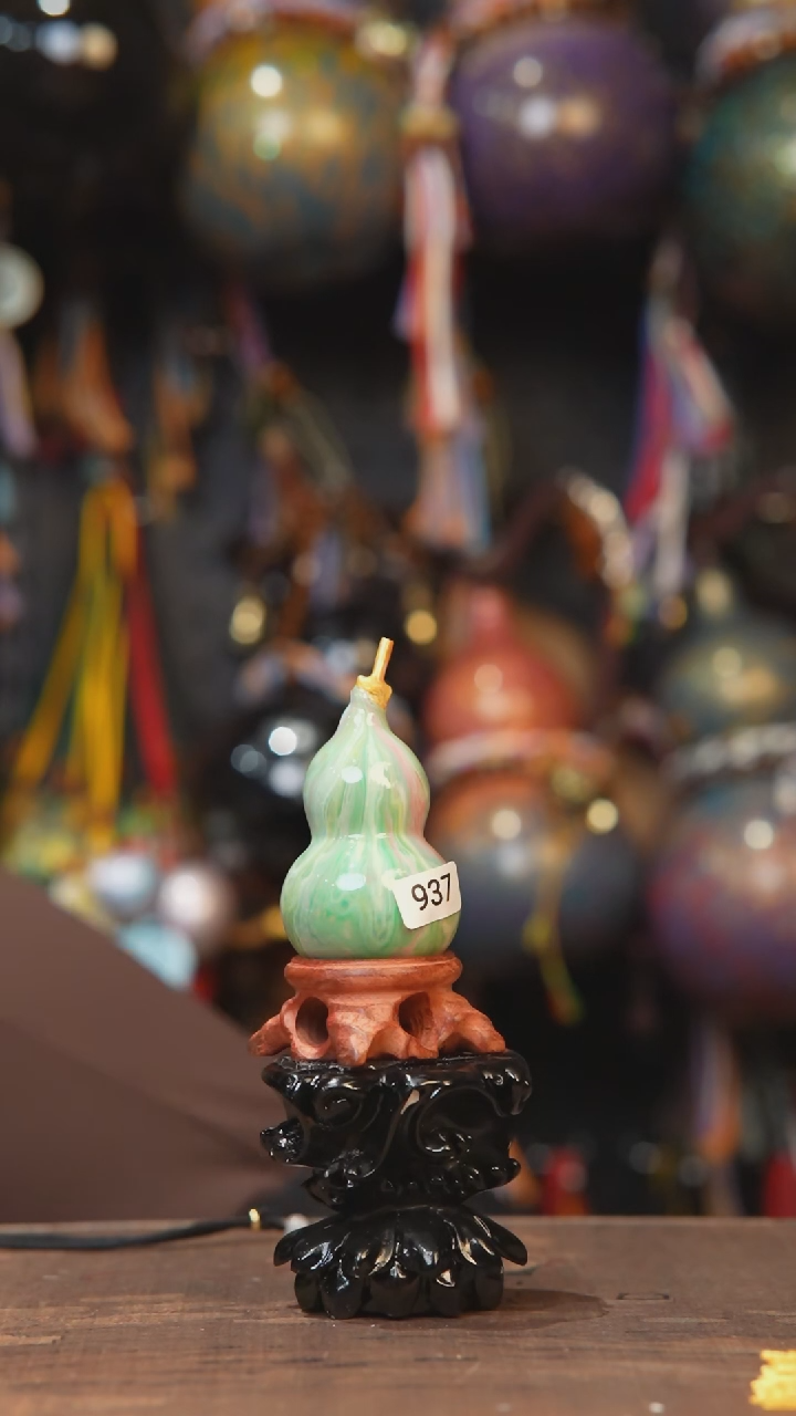 【闪购商品】937号-大漆飘漆小葫芦脖挂