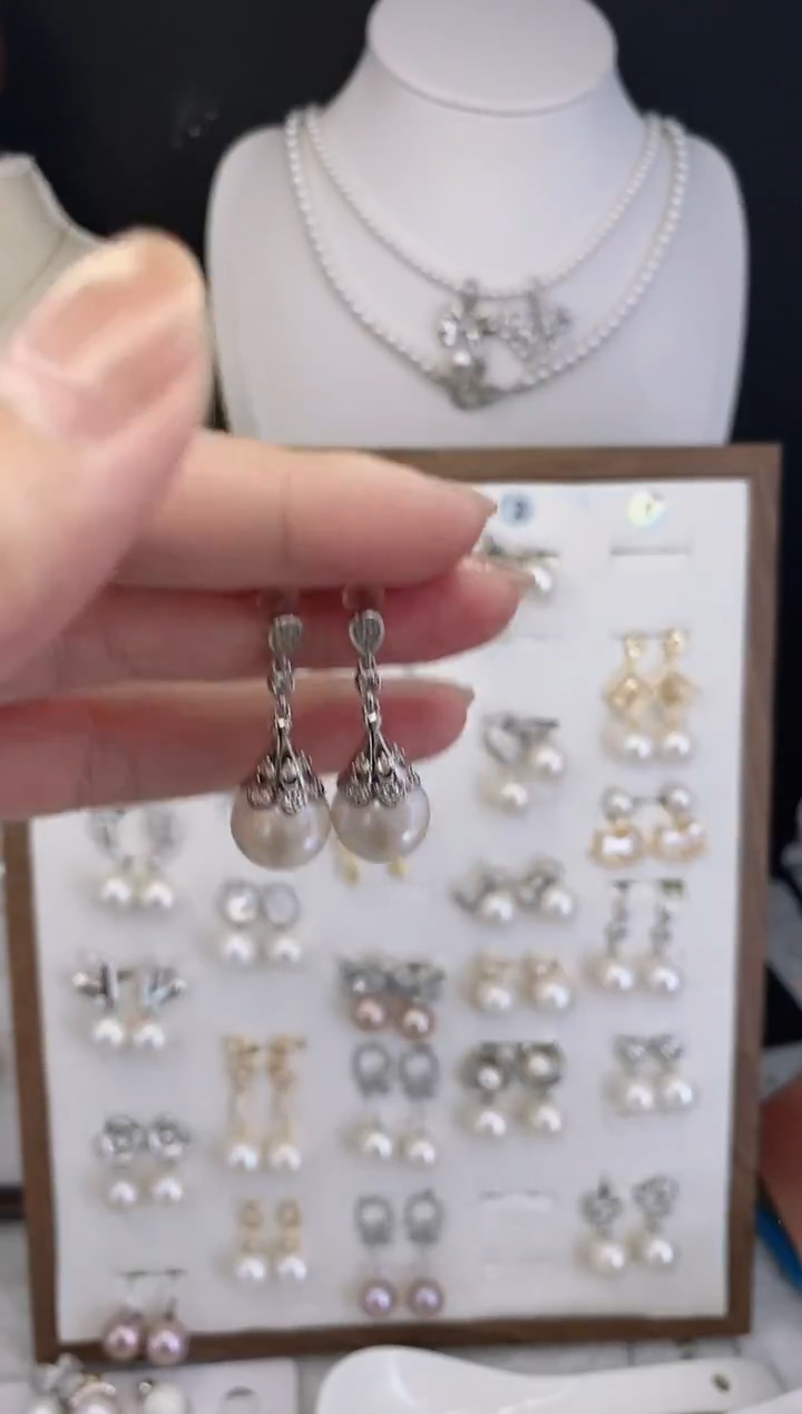 合金耳饰淡水珍珠69圆珠默认微瑕11.9mm