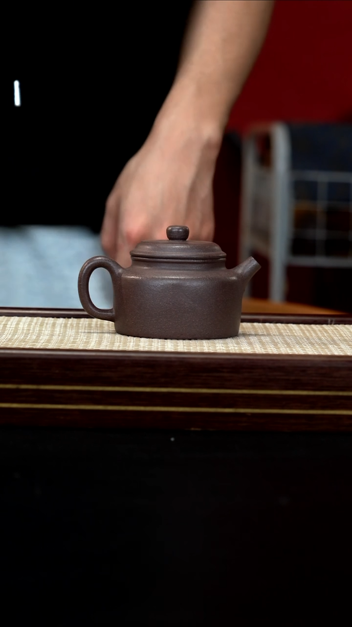 茶壶紫砂JF粗砂桃花泥 德钟