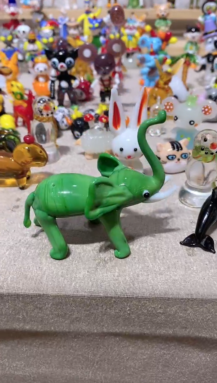 琉璃手工艺品大象