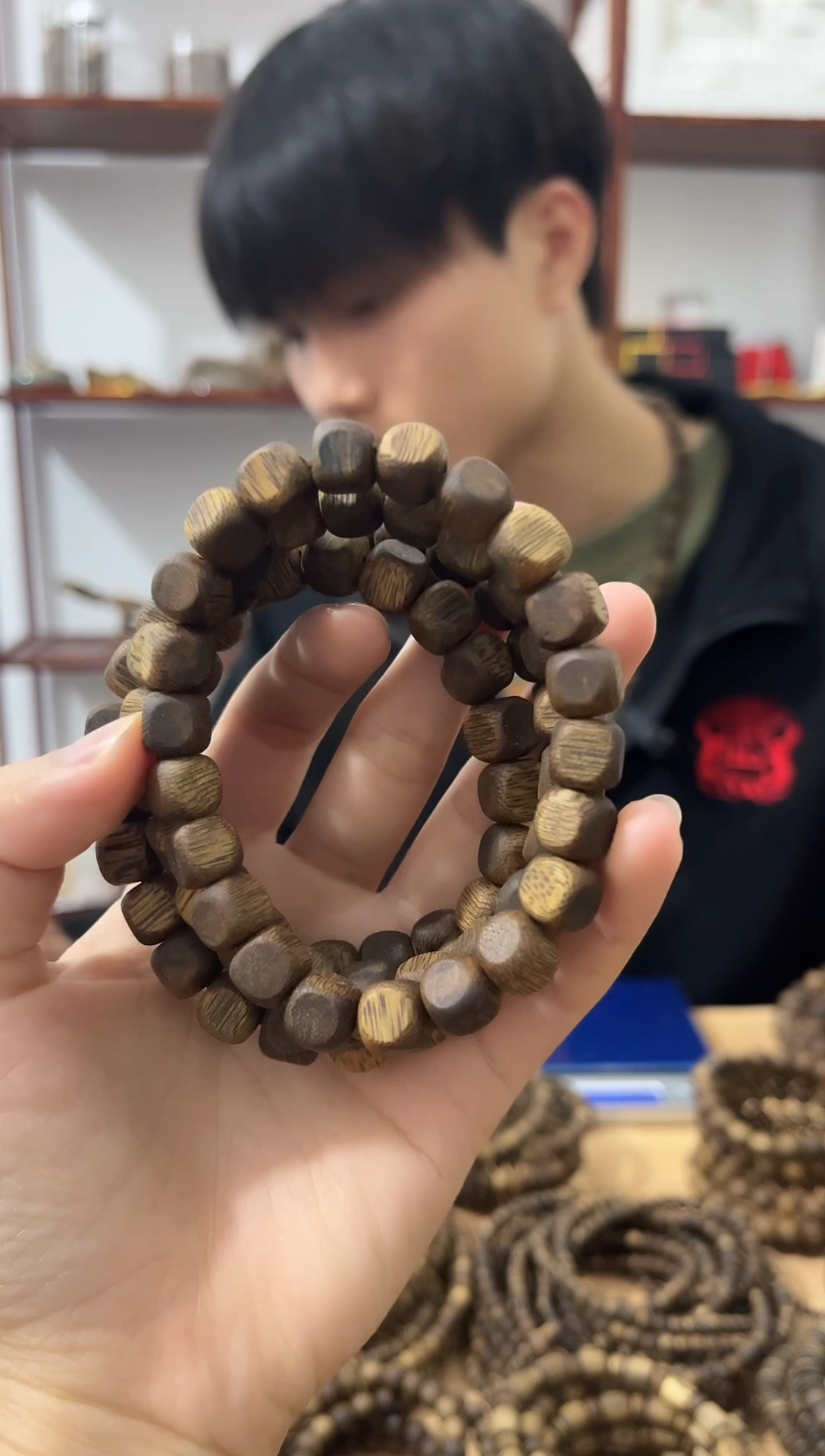 沉香沉香碎屑莺歌绿奇楠方糖单圈8mm*7克+多样性发其一