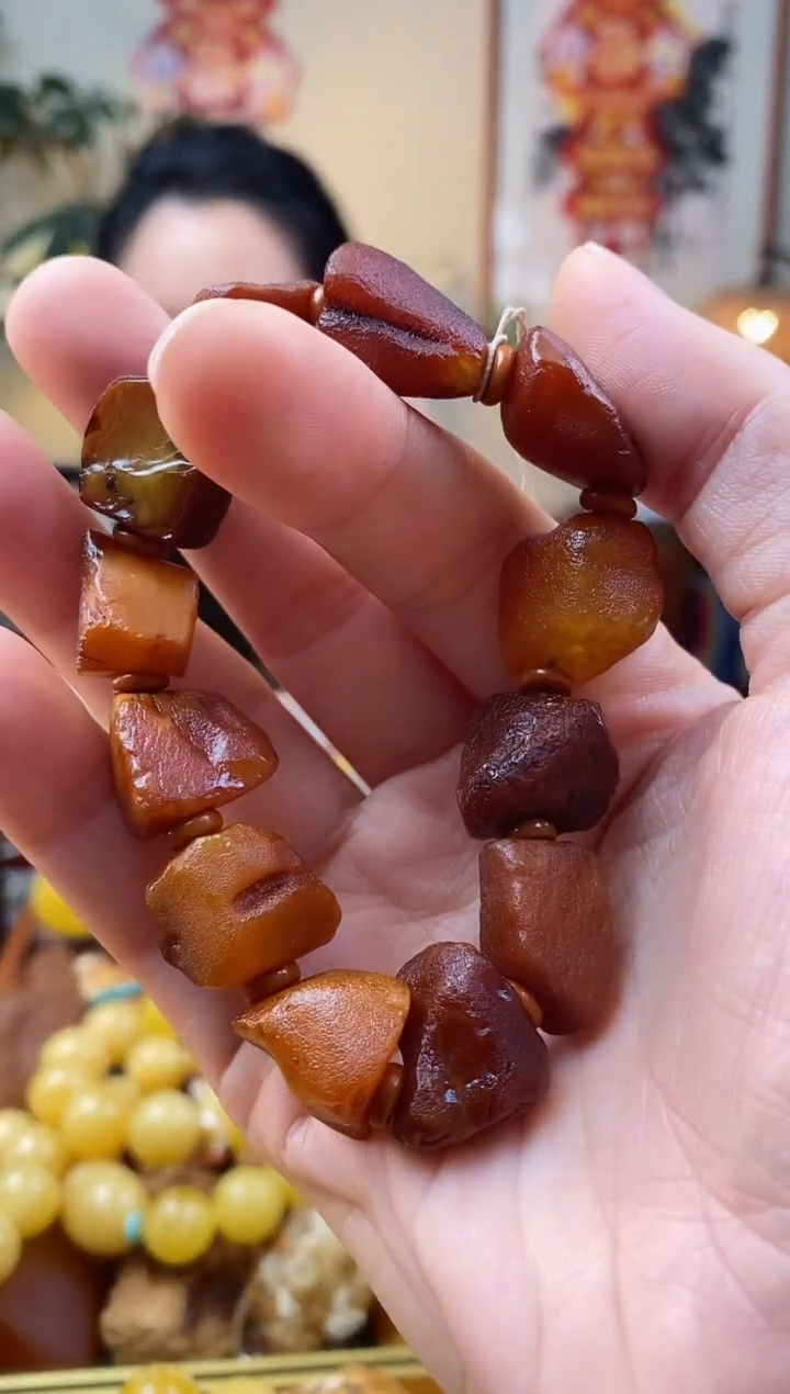 【闪购商品】琥珀手串未镶嵌手串