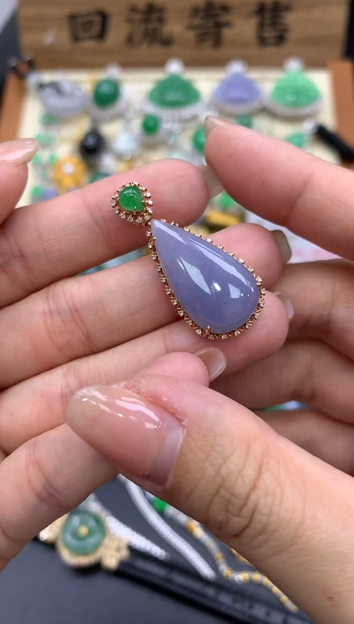 【闪购商品】翡翠颈饰18K金镶嵌151-中国好珍宝