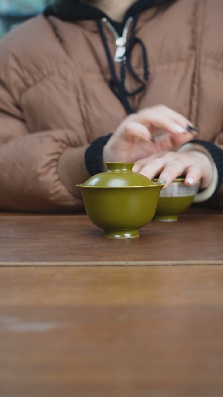 【闪购商品】杯微瑕景德镇茶叶末盖碗