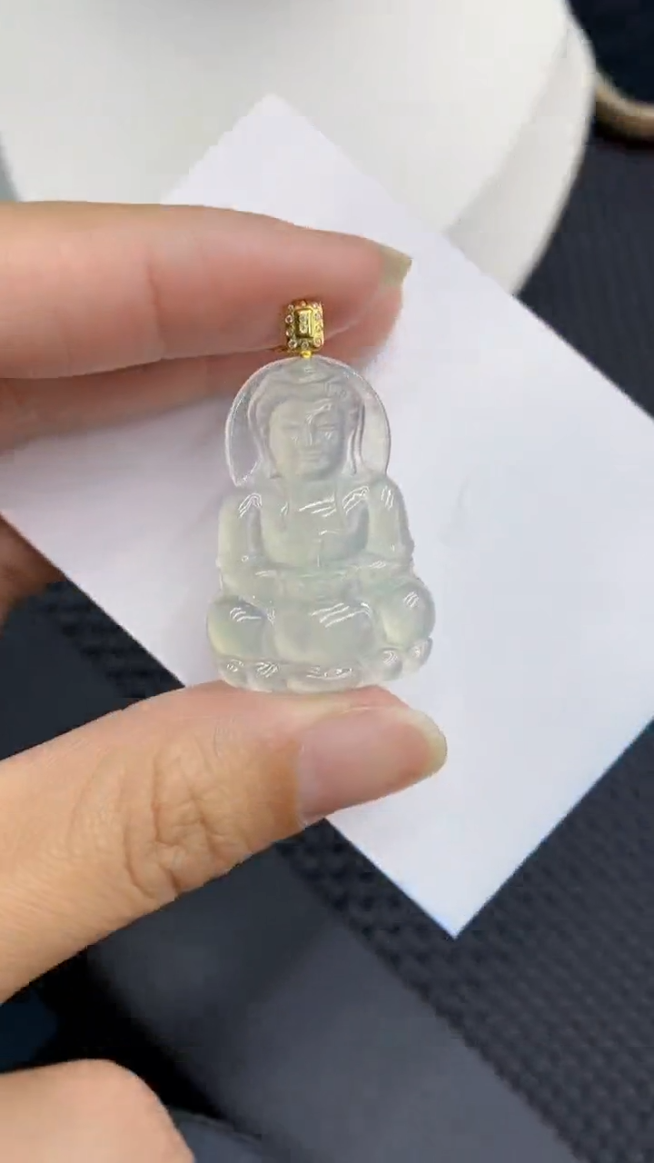 【闪购商品】翡翠颈饰18K金镶嵌            8